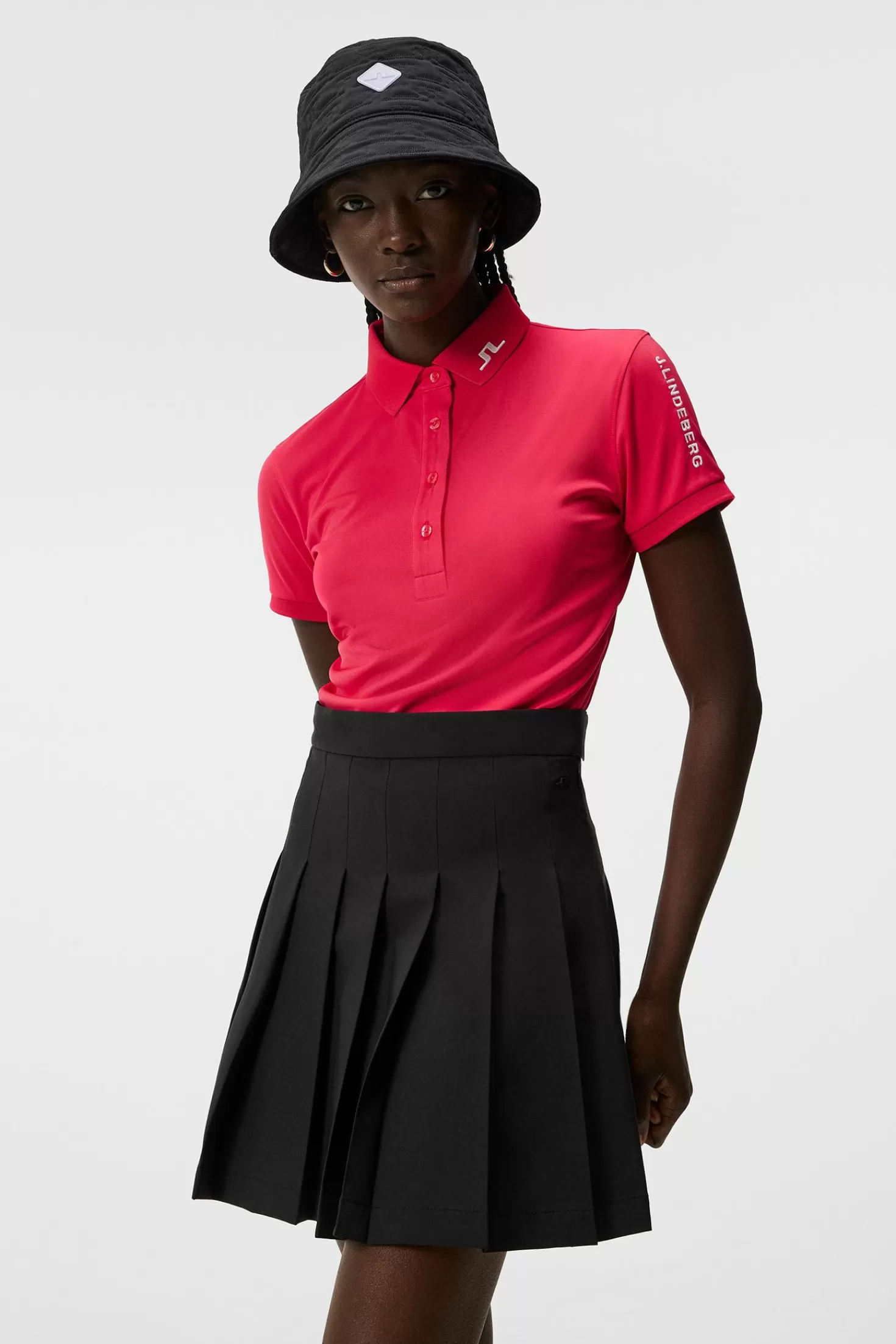 Bas- och mellanlager<J.Lindeberg Tour Tech Polo Little Boy Blue